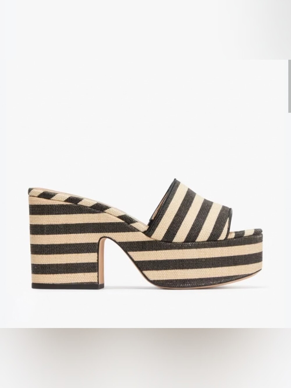 NWT - Kate Spade Ibiza Raffia Platform Sandals
